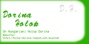 dorina holop business card